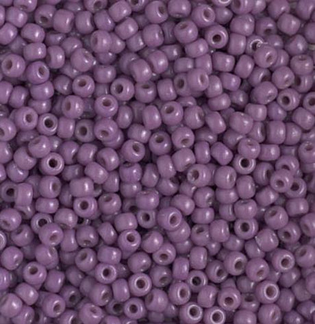 8/0 Duracoat Opaque Dark Orchid, Miyuki size Glass Seed Bead, 4489-10 grams