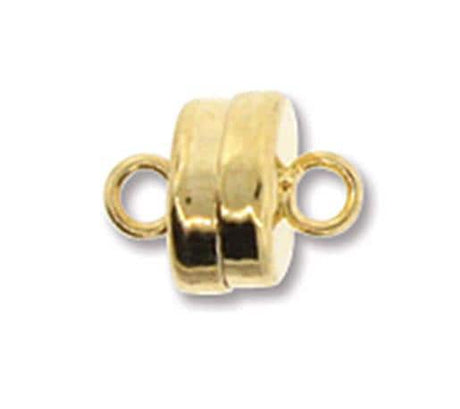 Gold Plate Magnetic Clasp, 7MM MGN13GP-Qty 2