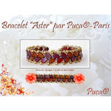 Aster Bracelet Pattern - DO NOT BUY- Sent free by email-Free with par Puca bead purchase, Read the description below for details