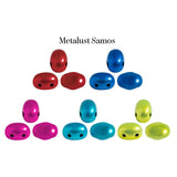 Samos® par Puca® Metalust, 2 Hole 5x7mm Czech Glass, 30 beads-5 Color Choices