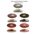 Athos Oval Cabochons - Bronze Coating, 20x10MM Czech Glass, Qty 2 Beads per color, Choose a color