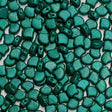 Ginko Bead Alucolour Emerald, 2-Hole Czech Glass 7.5x7.5mm, 00030-33406-35 Beads