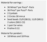 Bo Caprice Earring Pattern, DO NOT BUY- Sent free by email-Free with par Puca bead purchase, Read the description below for details