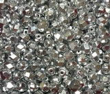 6mm Fire Polish Crystal Full Labrador, Czech glass faceted round, 00030-27000-25 beads