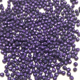 3mm Fire Polish Jet Suede Purple, Czech glass faceted round, 23980-84100-79202