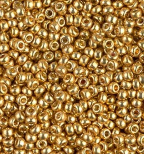 11/0 Duracoat Galvanized Gold, Miyuki Glass Seed Bead, D4202-10 grams