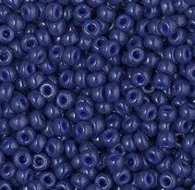 8/0 Duracoat Opaque Dyed Navy, 4493 Miyuki Glass Seed Bead, 10 or 20 grams