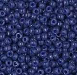 8/0 Duracoat Opaque Dyed Navy, 4493 Miyuki Glass Seed Bead, 10 or 20 grams