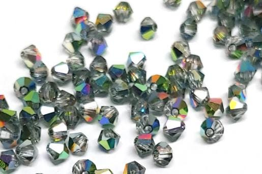 Preciosa 4mm Crystal Vitrail Medium, Crystal Bicone - 36 pieces