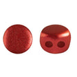 Kalos Par Puca Red Metallic Matte, 2 hole - 4MM Bead, 50 beads