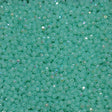 3mm Fire Polish Green Aqua Opal AB, Czech glass faceted round, 61100-28701