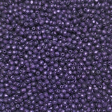 3mm Fire Polish Jet Suede Purple, Czech glass faceted round, 23980-84100-79202