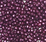 3mm Fire Polish Pastel Bordeaux, Czech glass faceted round bead, 25032-50 beads