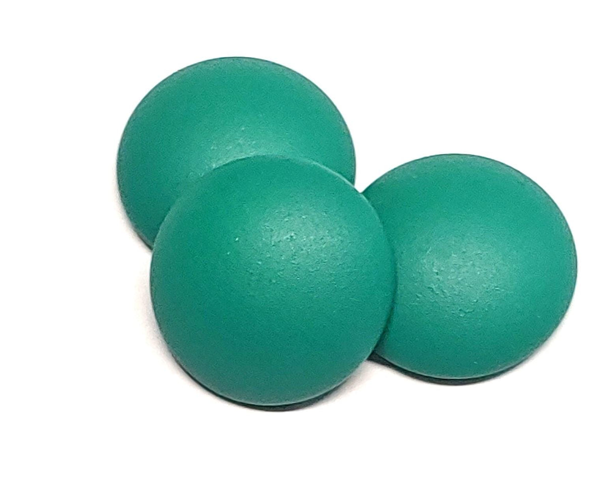 Cabochon Par Puca Dark Green Light, 18mm Czech glass, Qty 1