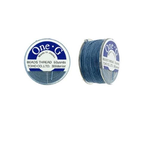 One-G Toho Nylon Beading Thread Blue-50 Yards 125 Yards