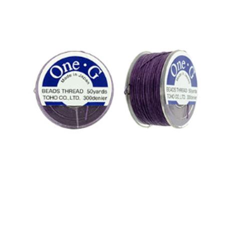 One-G Toho Nylon Beading Thread Purple-50 Yards 125 Yards