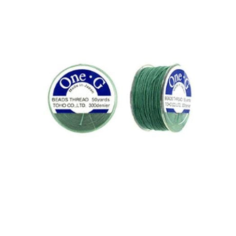 One-G Toho Nylon Beading Thread Mint Green-50 Yards 125 Yards