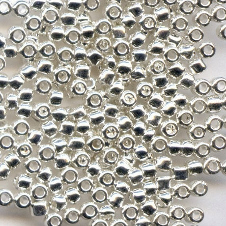 8/0 Galvanized Silver 470, Japanese Glass Seed Beads 28 grams or 10 grams