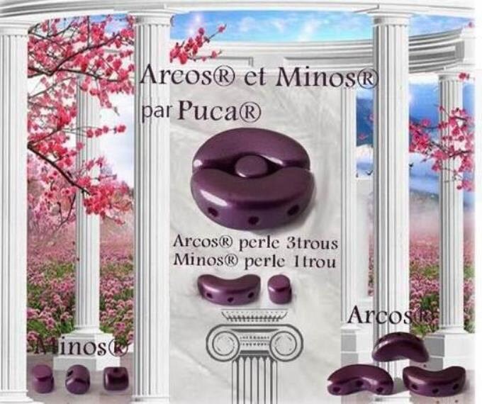 Minos Par Puca Silver Aluminum, 2.5X3MM Czech glass 01700, 5 grams